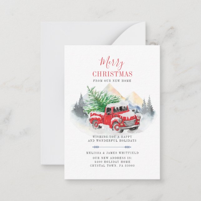 Carte De Correspondance Nous avons déménagé Changement d'adresse Déménagem (Devant)