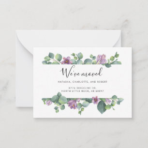 Carte De Correspondance Nous avons déplacé une nouvelle annonce de déménag