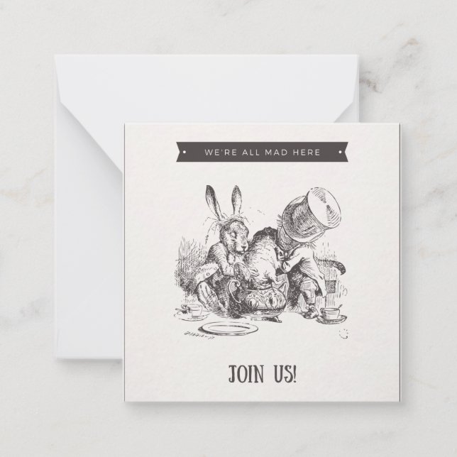 Carte De Correspondance Nous sommes tous fous ici (Devant)