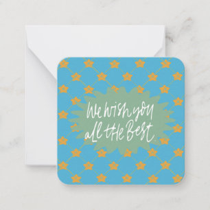 Carte De Correspondance Nous vous souhaitons tout le meilleur :