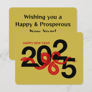 Carte De Correspondance Nouvel An chinois du serpent