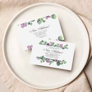 Carte De Correspondance Nouvelle adresse Nous avons déplacé l'Eucalyptus b