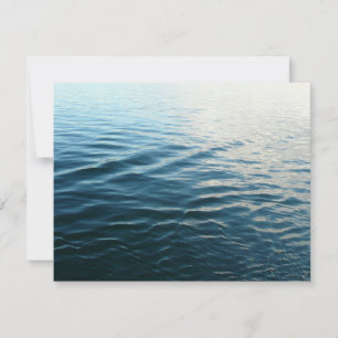 Carte De Correspondance Nuances d'eau bleue Photographie de la nature Abst