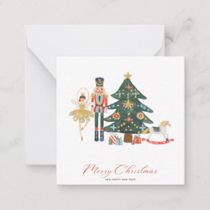 Carte De Correspondance Nutcracker Watercolor Joyeux Noël photo