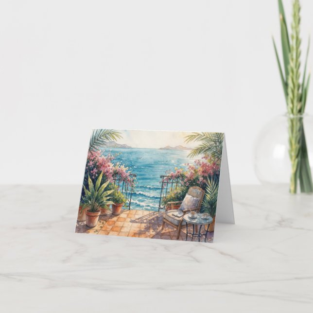 Carte de correspondance Ocean Terrace avec une vue (Devant)