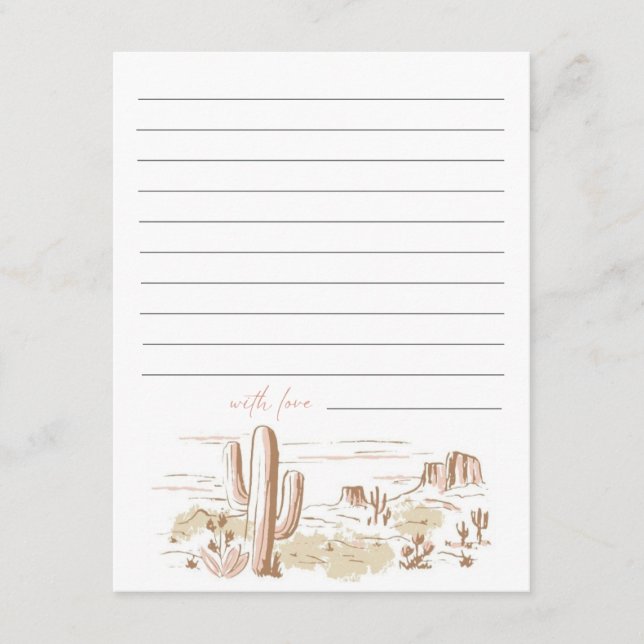 Carte De Correspondance Oh Baby Cowgirl Baby Shower Advice  (Devant)