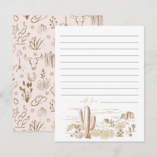 Carte De Correspondance Oh Bébé Conseils de Fête Prénatale de Cowgirl Bébé