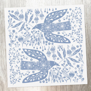 Carte De Correspondance Oiseau bleu