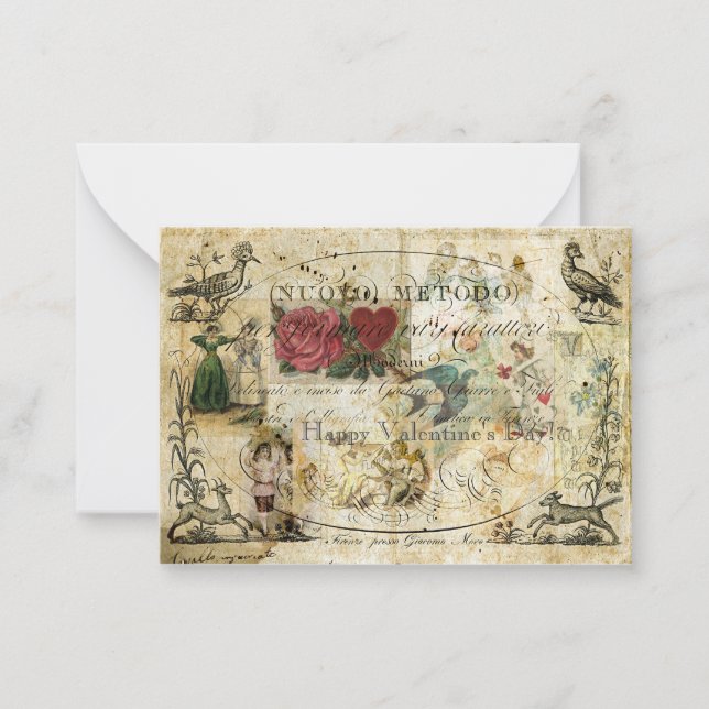 Carte De Correspondance Oiseau dans la main (Devant)