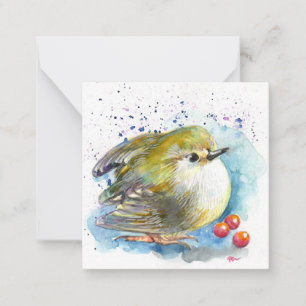 Carte De Correspondance Oiseaux et baies