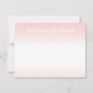 Carte De Correspondance Ombre rose et blanc