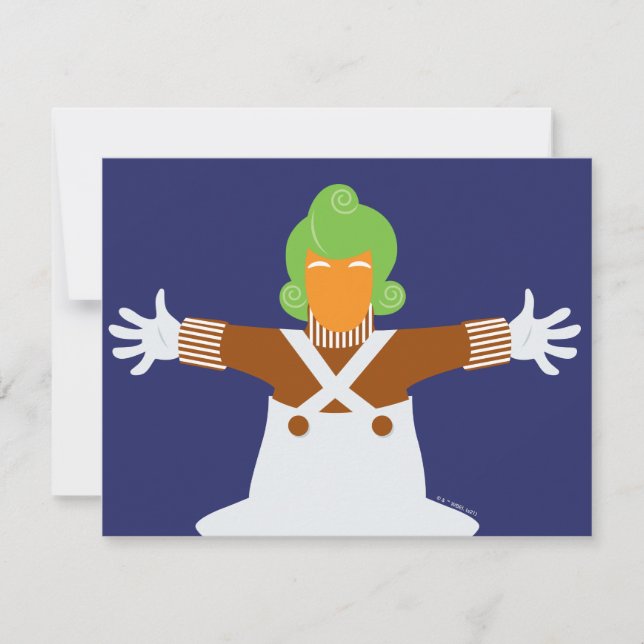 Carte De Correspondance Oompa Loompa Bras Ouverts (Devant)