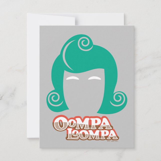 Carte De Correspondance Oompa Loompa Hair Graphic (Devant)