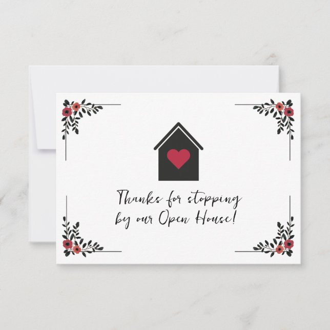Carte De Correspondance Open House Suivi immobilier (Devant)