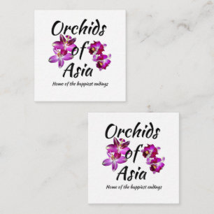 Carte De Correspondance Orchidées d'Asie