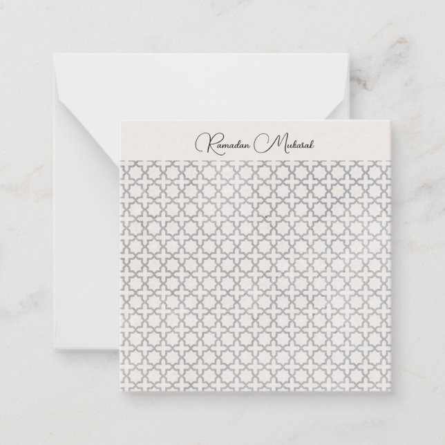 Carte De Correspondance Ornement arabesque élégant (Devant)