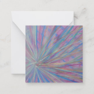 Carte De Correspondance P36 Art Abstrait Coloré Unique