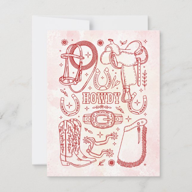 Carte De Correspondance Pack Texas Cowboy (Devant)