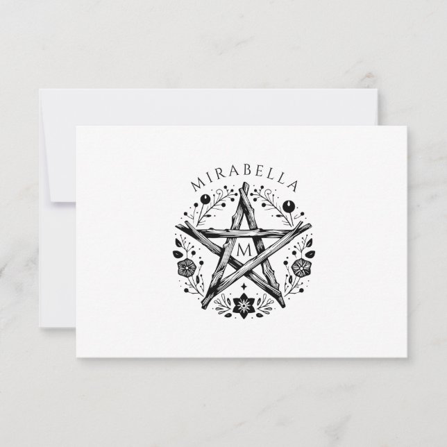 Carte De Correspondance Pagan Pentagram (Devant)