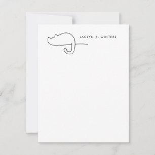 Carte De Correspondance Pain de chat   Amoureux des chats personnalisé