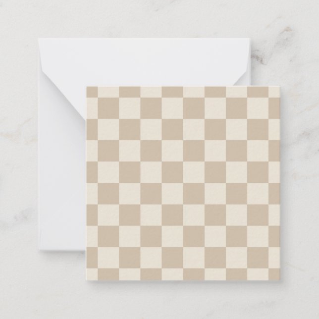 Carte De Correspondance Panneau de contrôle Brown et beige (Devant)