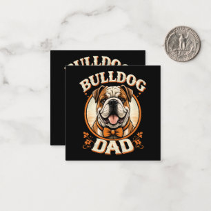 Carte De Correspondance Papa Bouledogue – Cute Vintage Bouledogue Fête des