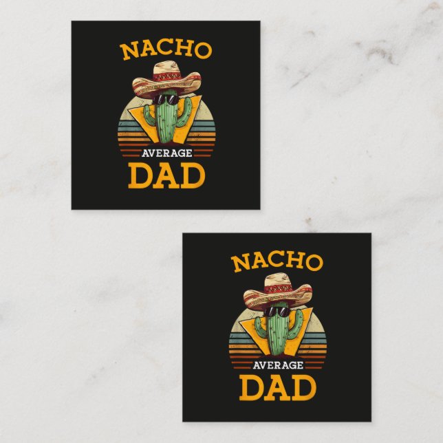 Carte De Correspondance Papa Nacho Moyen Drôle (Devant / Derrière)