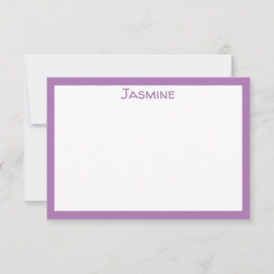 Carte De Correspondance Papeterie classique avec nom