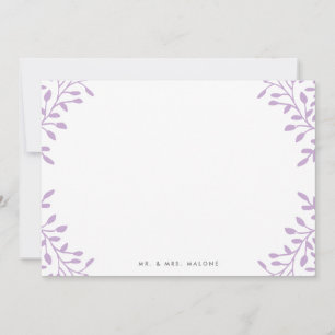 Carte De Correspondance Papeterie de mariage de jardin secret - Orchidée v