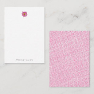 Carte De Correspondance Papeterie Fleur Marguerite Rose NOM pour Elle