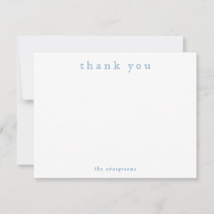 Carte De Correspondance Papeterie minimale de remerciement pour couples ou