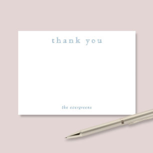 Carte De Correspondance Papeterie minimale de remerciement pour couples ou