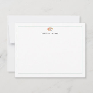 Carte De Correspondance Papeterie personnalisée avec palette de peinture v