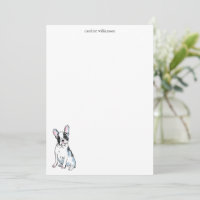 Papeterie personnalisée Bouledogue français à l'aq