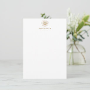 Carte De Correspondance Papeterie personnalisée Coquette Rose Pearl Daisy