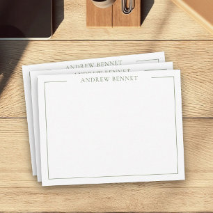 Carte De Correspondance Papeterie personnalisée Merci de famille classique