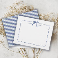 Papeterie personnalisée Minimaliste Doodle Bow Coq