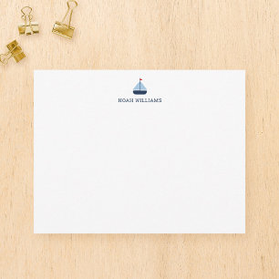 Carte De Correspondance Papeterie personnalisée pour enfants avec voilier 