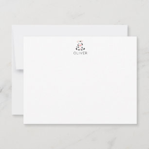 Carte De Correspondance Papeterie personnalisée pour enfants Vache Bébé à 