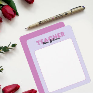 Carte De Correspondance Papeterie personnalisée pour enseignants Fin d'ann