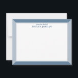 Carte De Correspondance Papeterie pour hommes cadre bleu ardoise et bleu p<br><div class="desc">Cette conception présente une bordure de cadre à 2 couleurs avec un espace pour un nom. Cliquez sur le bouton Personnaliser si vous souhaitez déplacer/redimensionner les images et modifier davantage le texte ! Des variations de cette conception, des couleurs supplémentaires, ainsi que des produits coordonnés sont disponibles dans notre boutique,...</div>