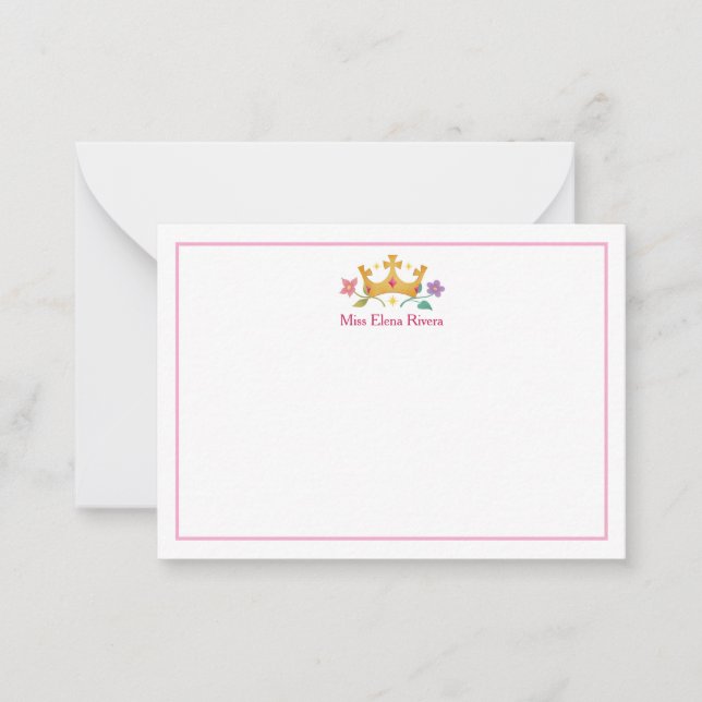 Carte De Correspondance Papeterie Princesses du Ciel™ (Devant)