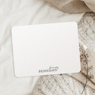 Carte De Correspondance Papeterie professionnelle minimaliste personnalisé