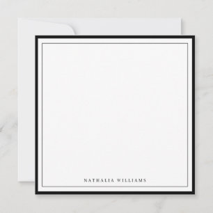 Carte De Correspondance Papeterie simple à personnaliser avec une bordure