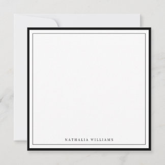 Carte De Correspondance Papeterie simple à personnaliser avec une bordure