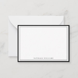Carte De Correspondance Papeterie simple à personnaliser avec une bordure