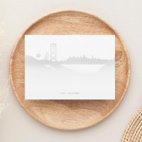 Papier à lettres personnalisées moderne San Franci