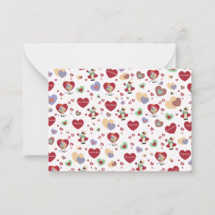 Carte De Correspondance Papier d'emballage de la Saint-Valentin