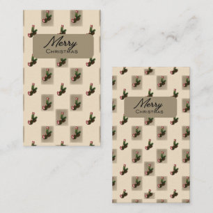 Carte De Correspondance Papier d'emballage élégant pour Noël Monogramme J