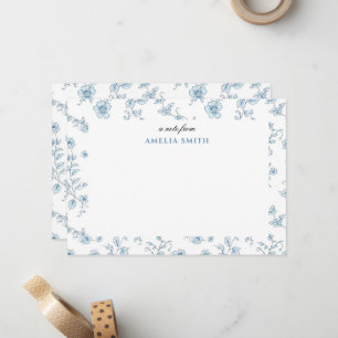 Carte De Correspondance Papier floral pastel grandmillennial